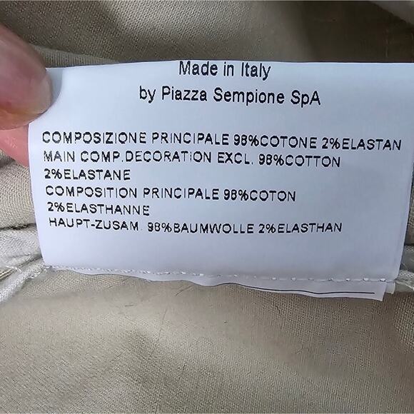 Piazza Sempione Women's Tan Utility Stand Collard Jacket Sz IT48 (826) - Picture 10 of 10